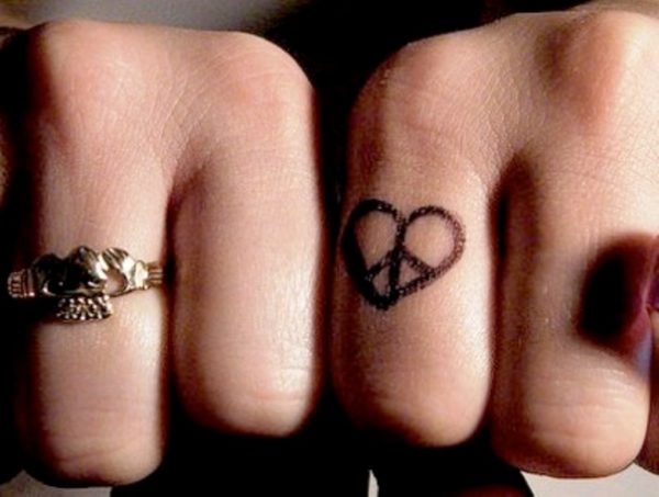 Peace heart Tattoo