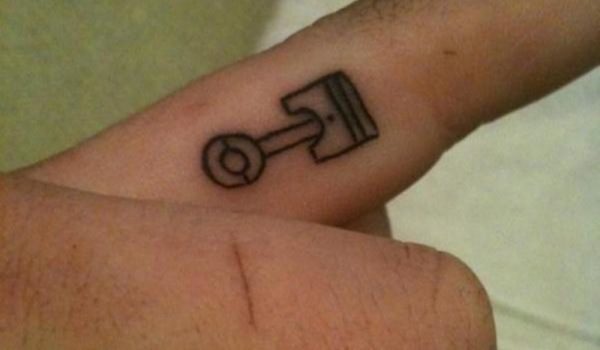 Piston Finger Tattoo