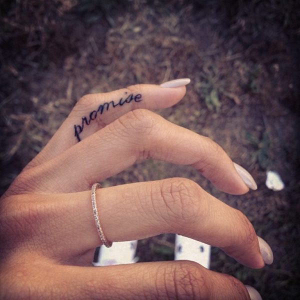 Promise Word Tattoo