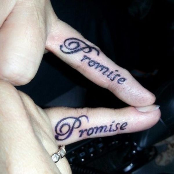 Promise Wording Tattoo