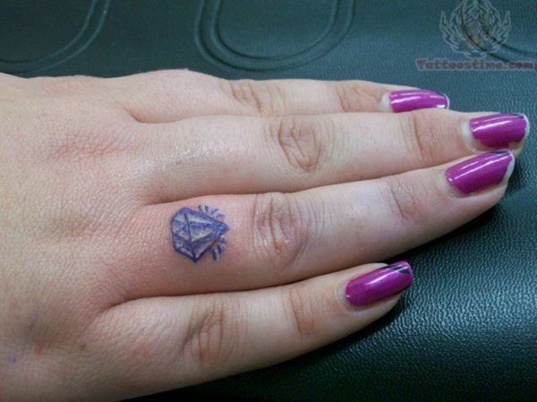 Purple Diamond Tattoo