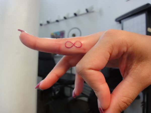 Red Infinity Tattoo