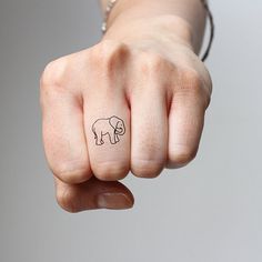 Simple Elephant Tattoo