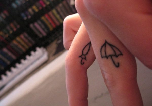 Simple Umbrellas Tattoo