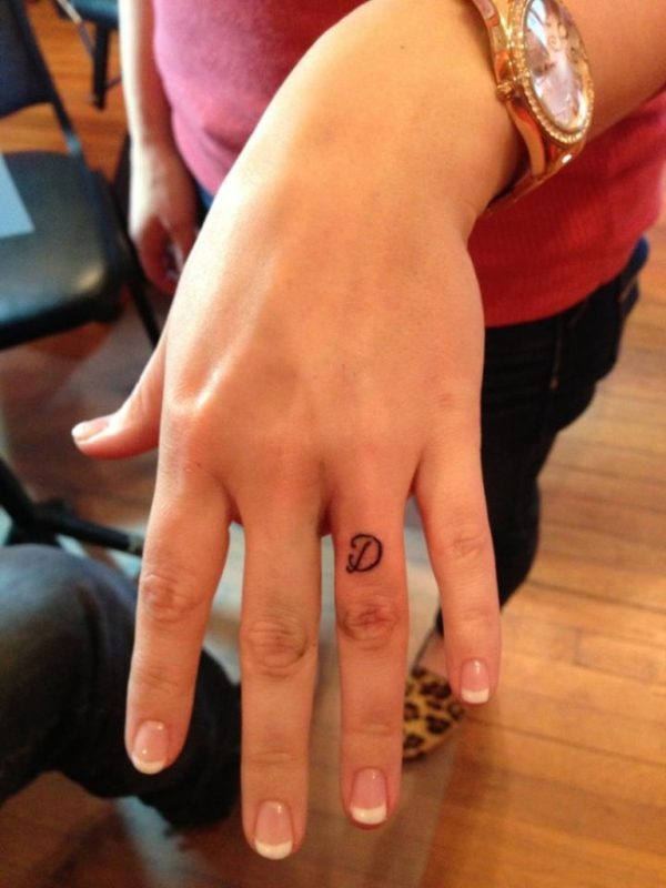 Simple Word Tattoo On Finger