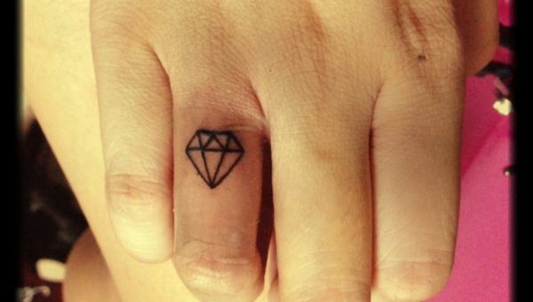 Small Diamond Tattoo Design