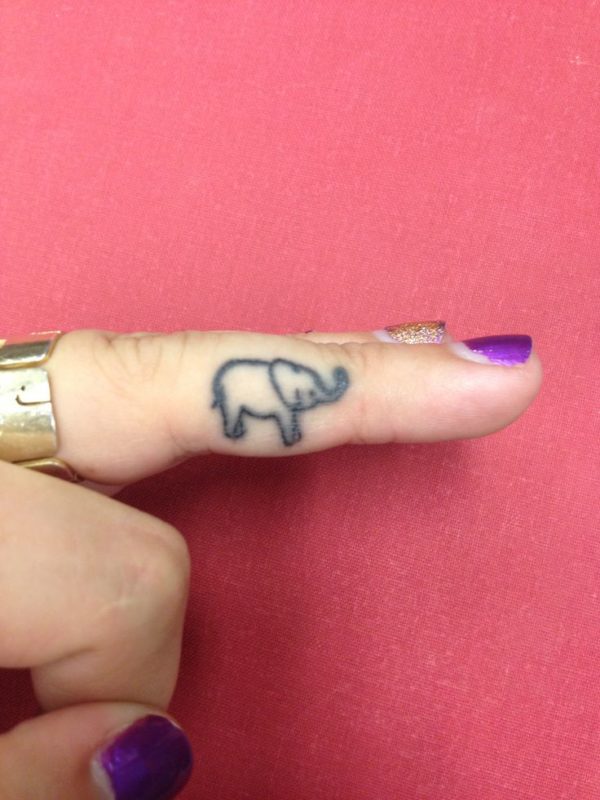 Small Elephant Tattoo