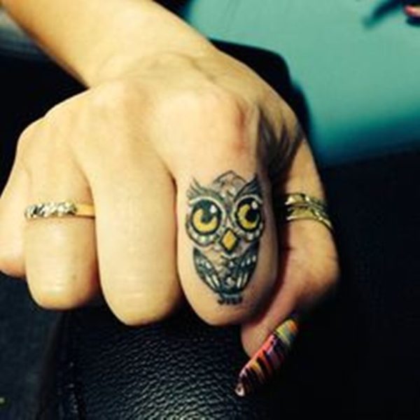 Small Owl Tattoo