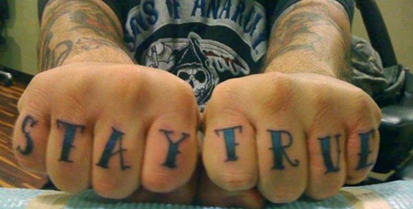 Stay True Word Tattoo