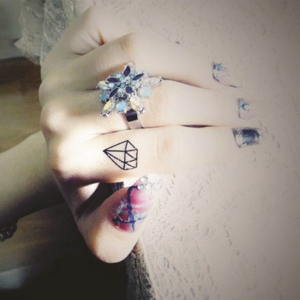 Stylish Diamond Tattoo