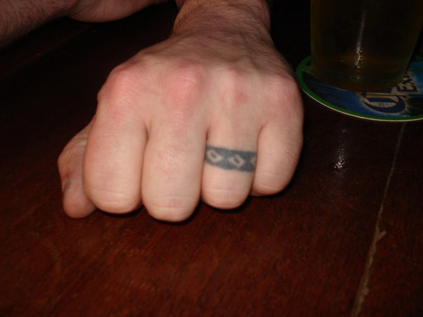 Stylish Finger Tattoo