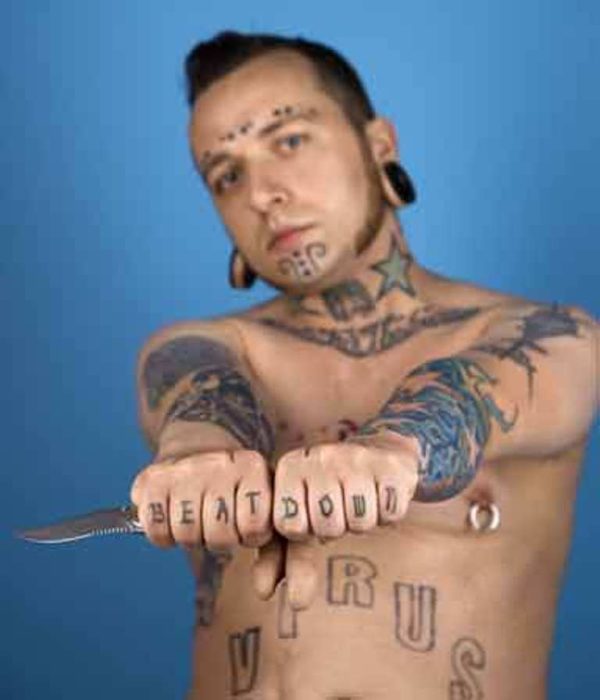Stylish Gangster Tattoo
