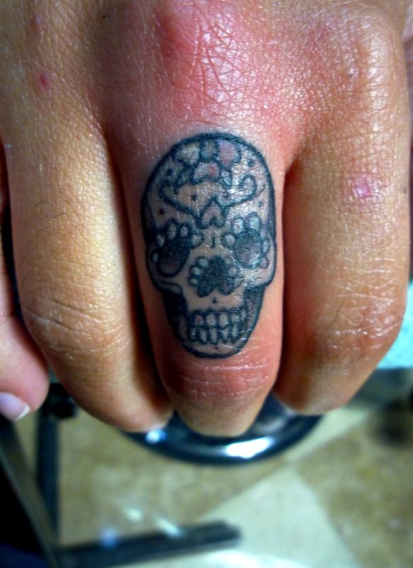 Stylish Skull Tattoo-FT117