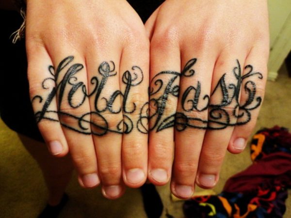 Stylish Wording Tattoo