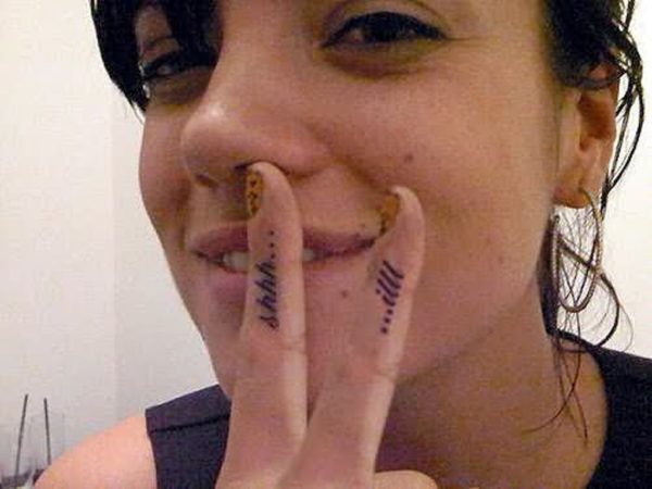 Stylish Finger Tattoo