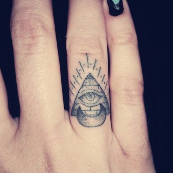 Triangle Eye Tattoo