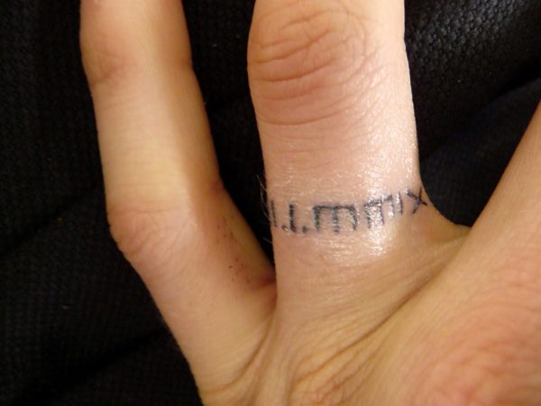 Wedding Tattoo On Finger