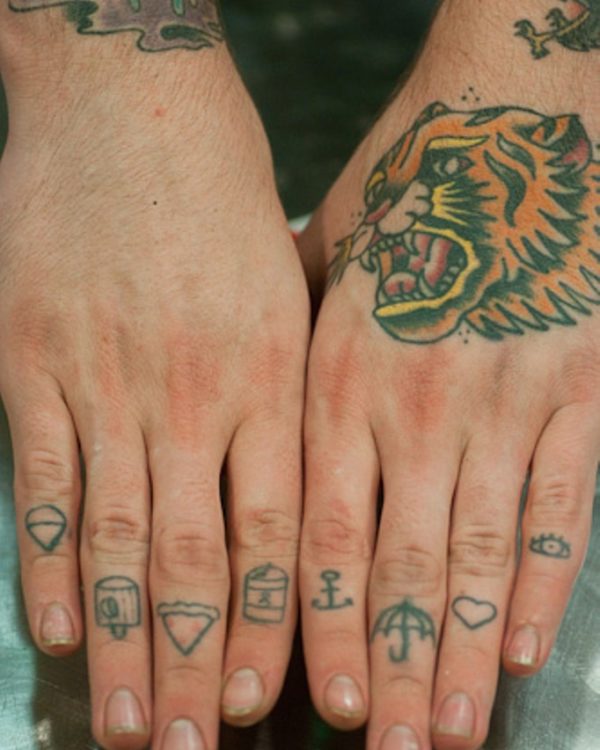 Wonderful knuckle Tattoo Design