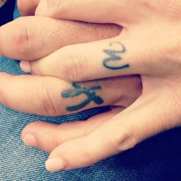 Word Tattoo Design On Finger 