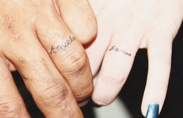 Wording Tattoo On Finger