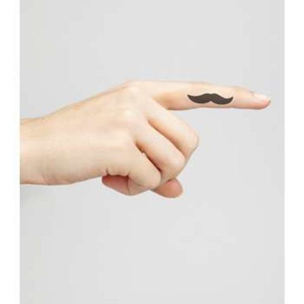 Amazing Fingerstach Tattoo On Finger