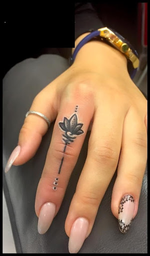 Black Flower Tattoo