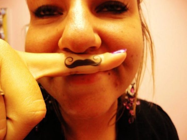 Cool Mustache Tattoo