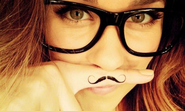 Cute Mustache Tattoo