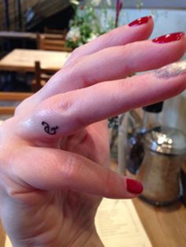 Finger Ampersand Tattoo