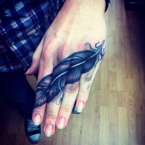 Large Finger Tattoo Design