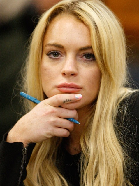 Lindsay Lohan Shh Tattoo