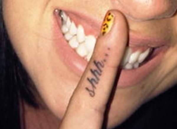 Nice Shhh Tattoo