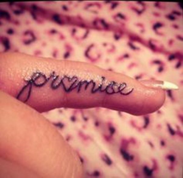 Promise Finger Tattoo